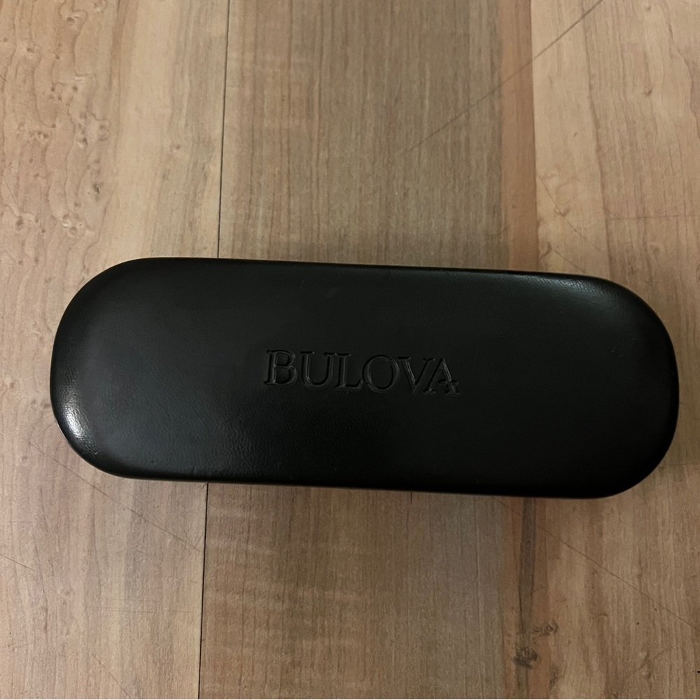 Bulova Elegant Black Eye Glass case